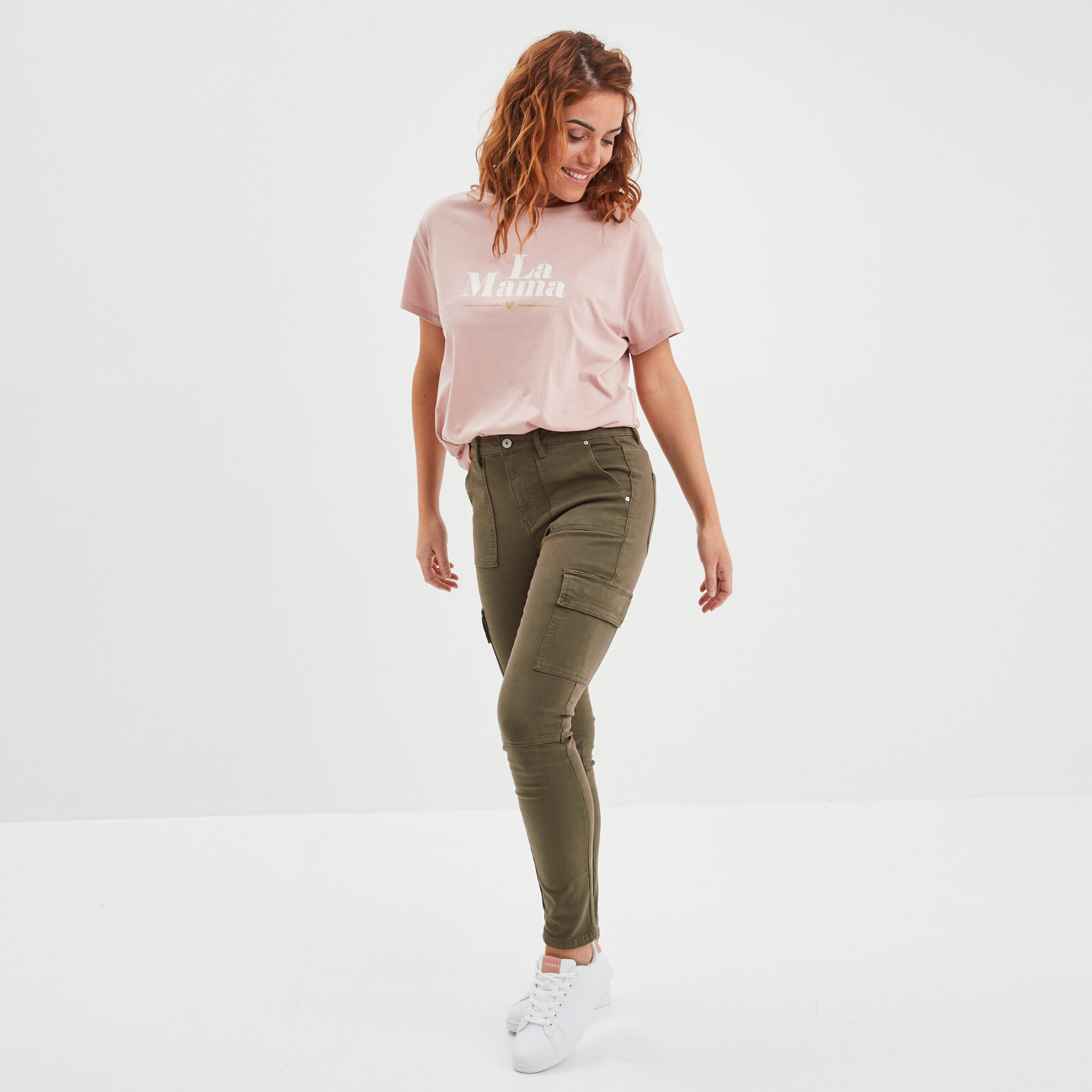 T-shirt fêtes des mères oversize vieux rose femme | La Halle