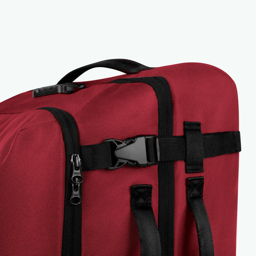 Sibiu small 2-wheel soft suitcase, burgundy