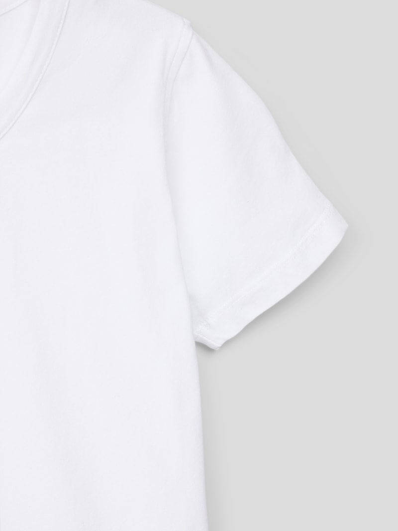 T-Shirt aus Baumwoll-Mix in weiß