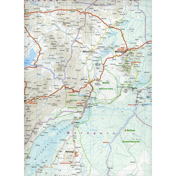 Reise Know-How Landkarte Tansania, Ruanda, Burundi (1:1.200.000) - Straßenkarte