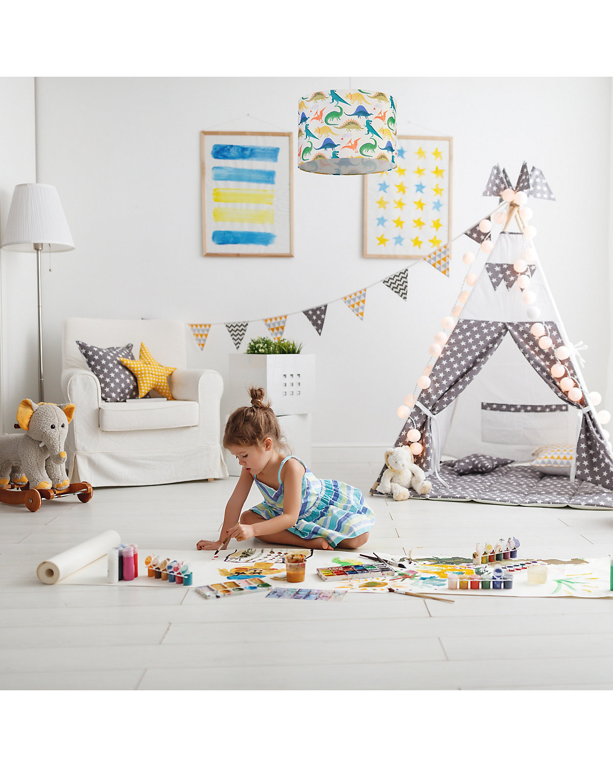 Dino Hängelampe Kinderzimmer