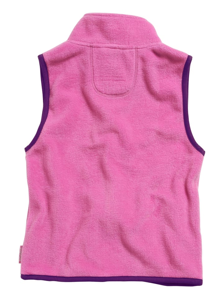 Playshoes Fleece-Weste farbig abgesetzt in Pink günstig kaufen