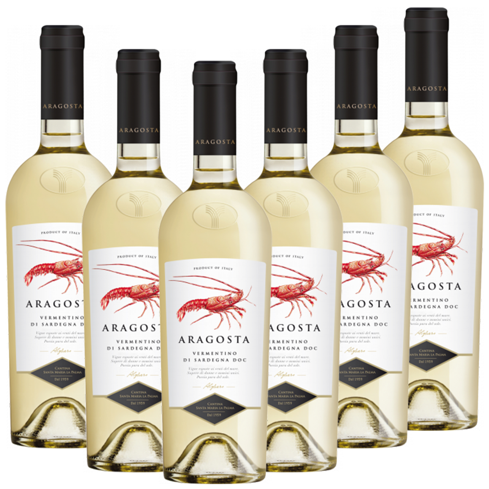 Santa Maria La Palma Vermentino di Sardegna DOC Aragosta Italien trocken