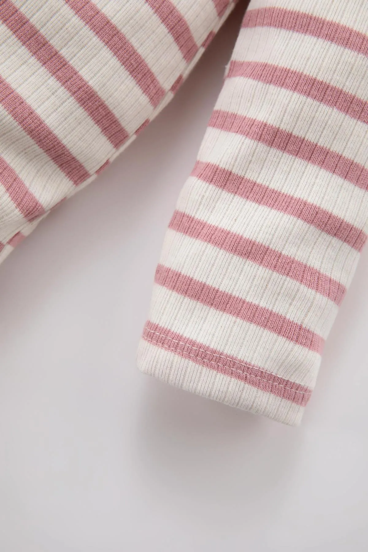 DeFacto  Baby-Overall für Neugeborene, langärmelig, gestreift, gerippt, Camisole