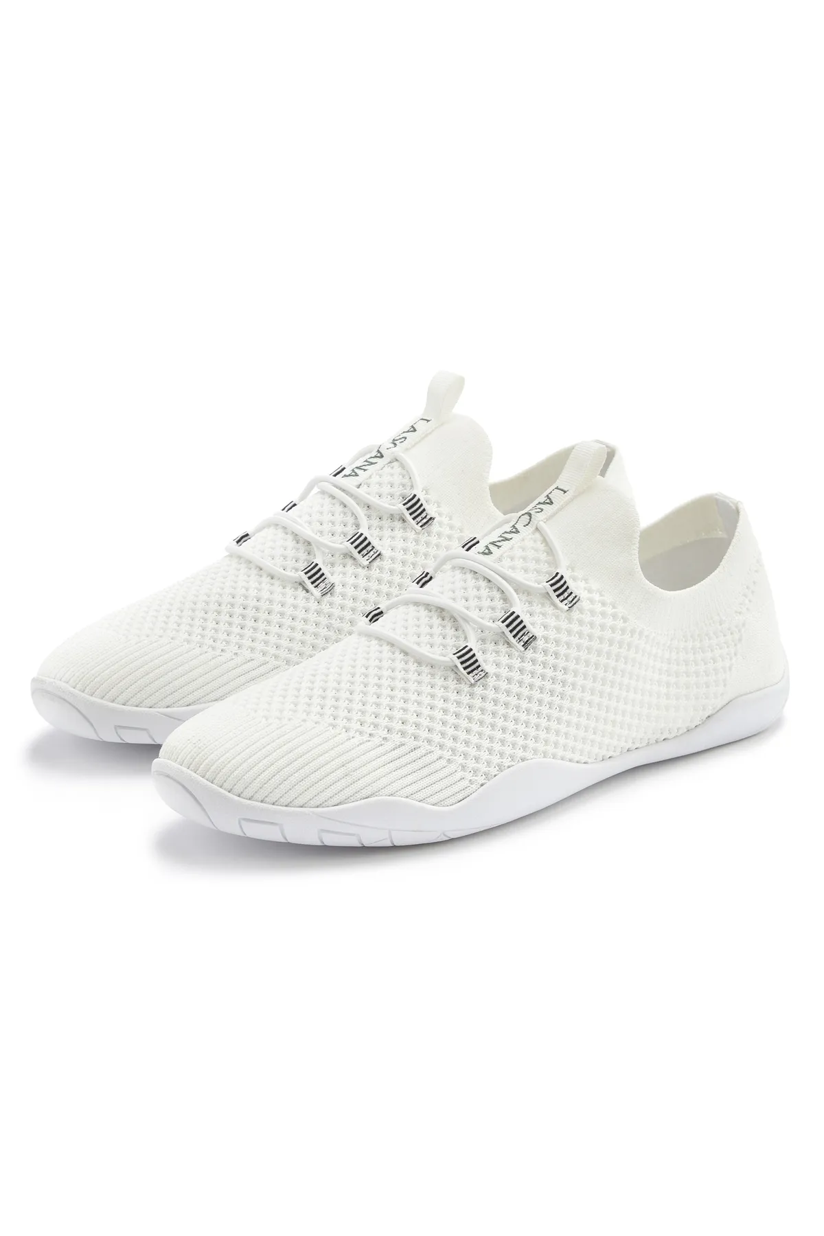 LASCANA  Sneaker - Weiß - Flacher Absatz