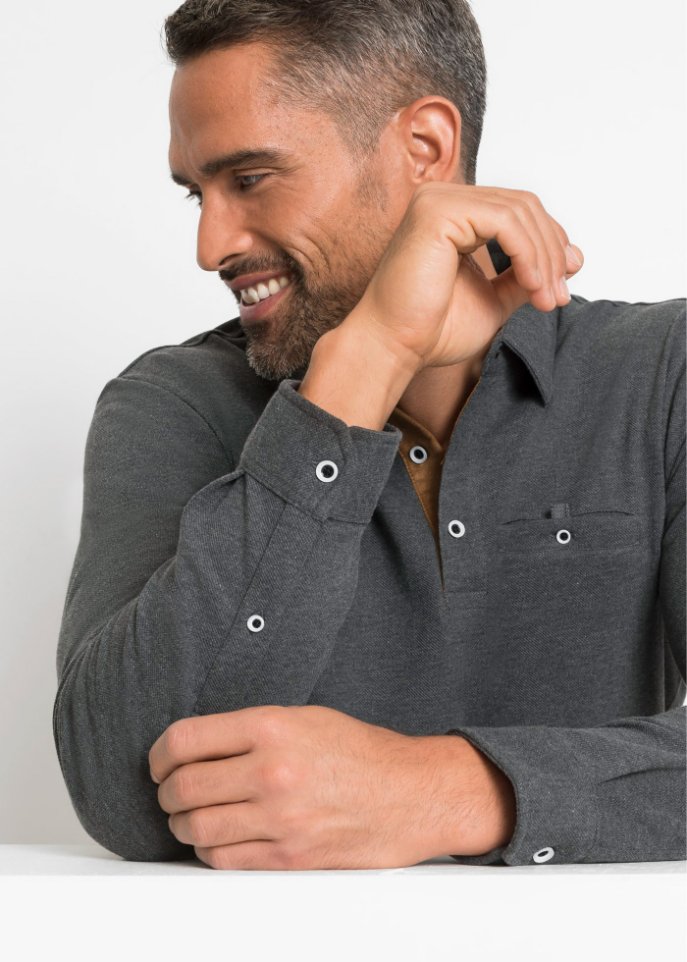 Poloshirt, Langarm
