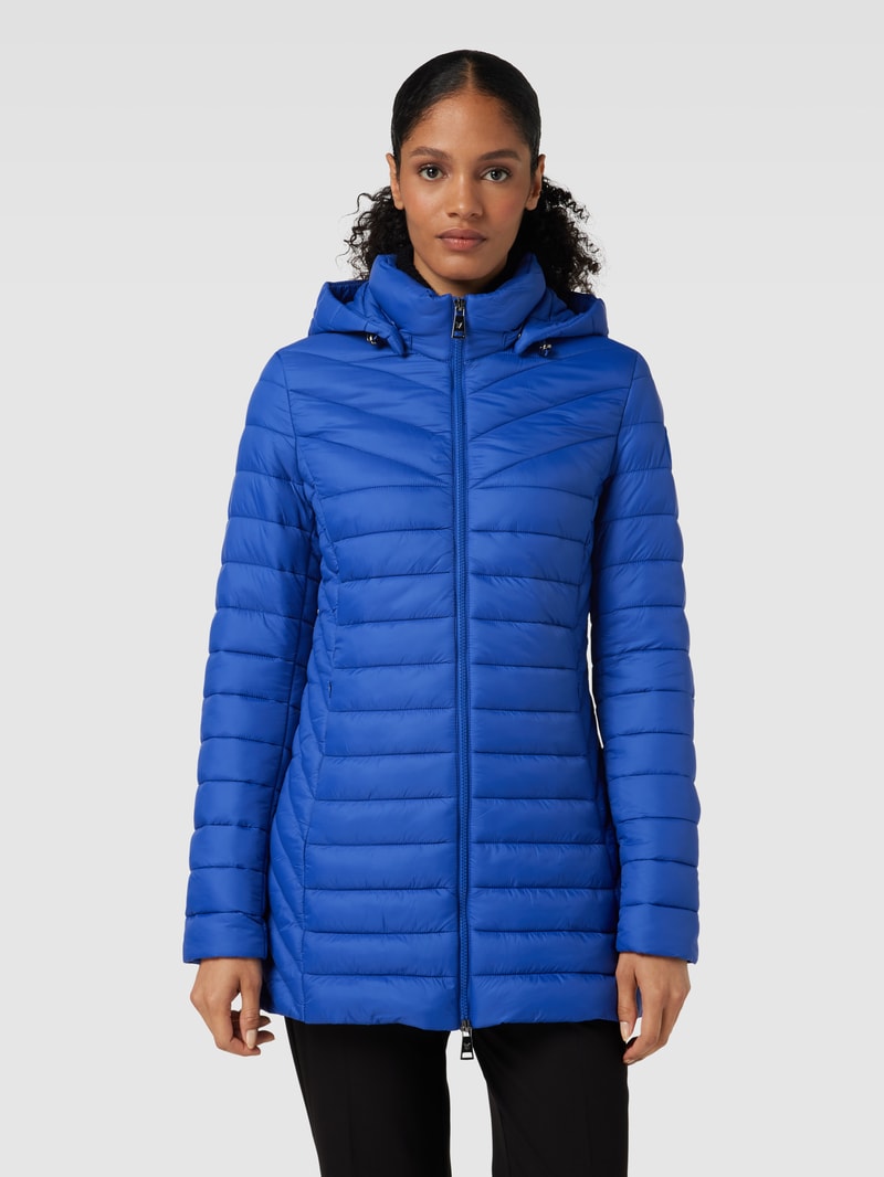 Steppjacke mit Reißverschlusstaschen in royalblau