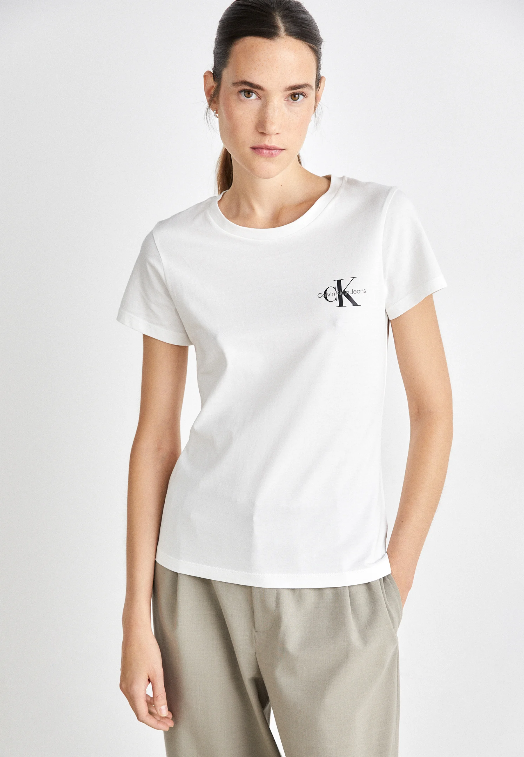 Calvin Klein Jeans MONOLOGUE SLIM TEE PACK DE 2 - Camiseta básica
