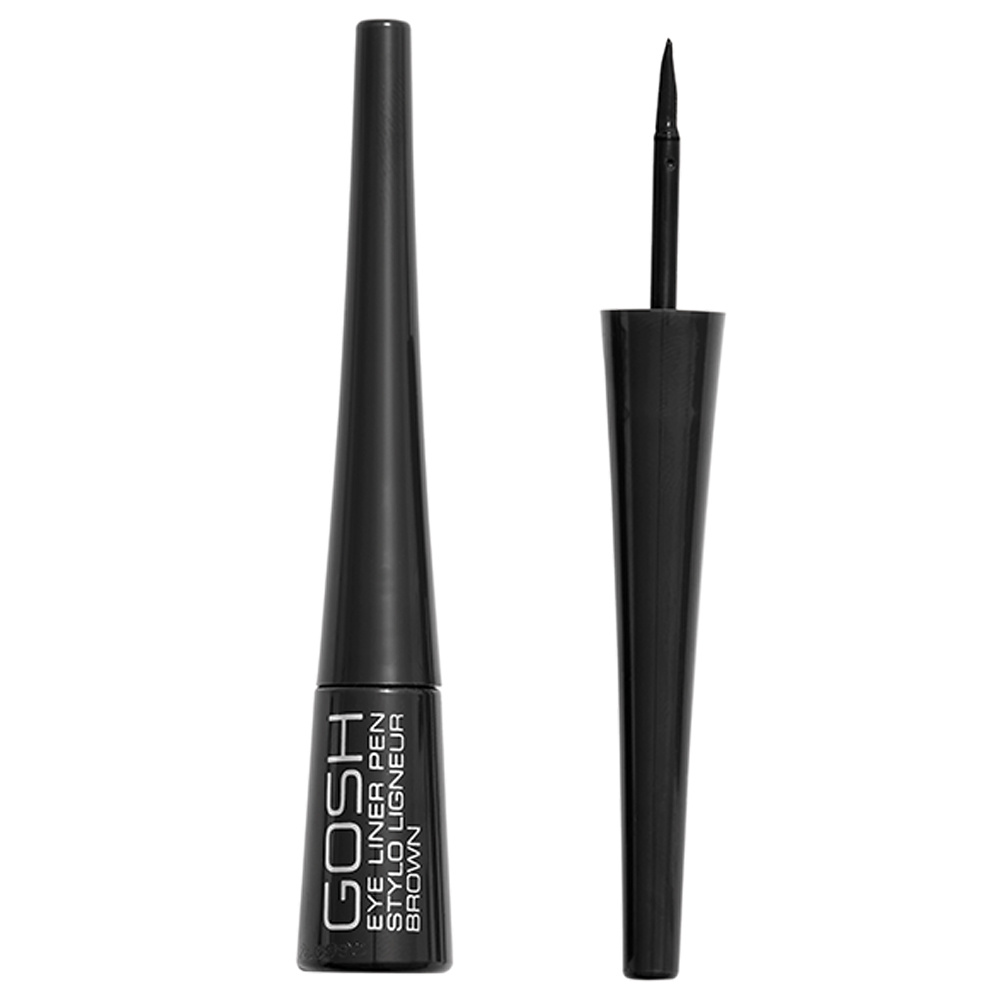gosh copenhagen Eye Liner Pen (Liquid) - Black Crayon Eyeliner liquide longue durée, séchage rapide