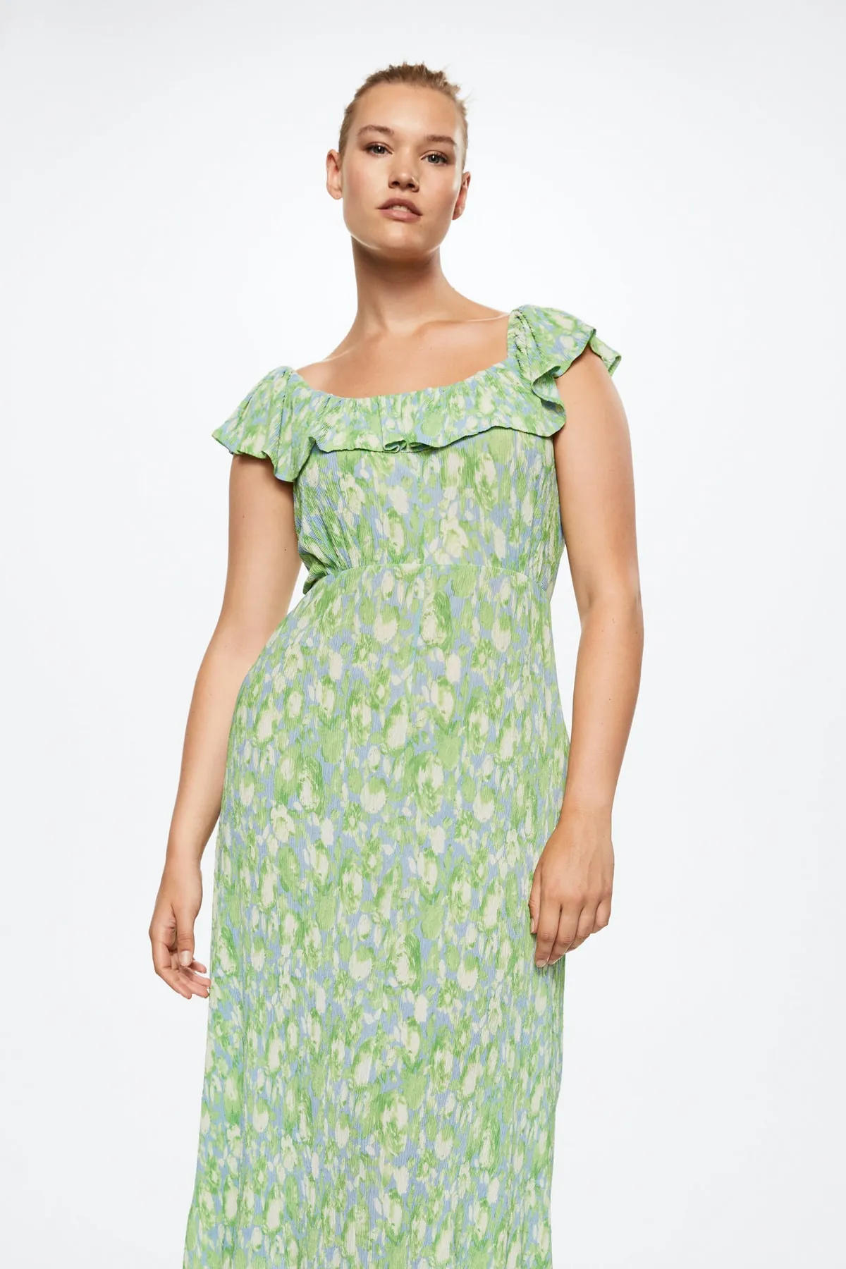 MANGO  Blaues Damenkleid 37050353