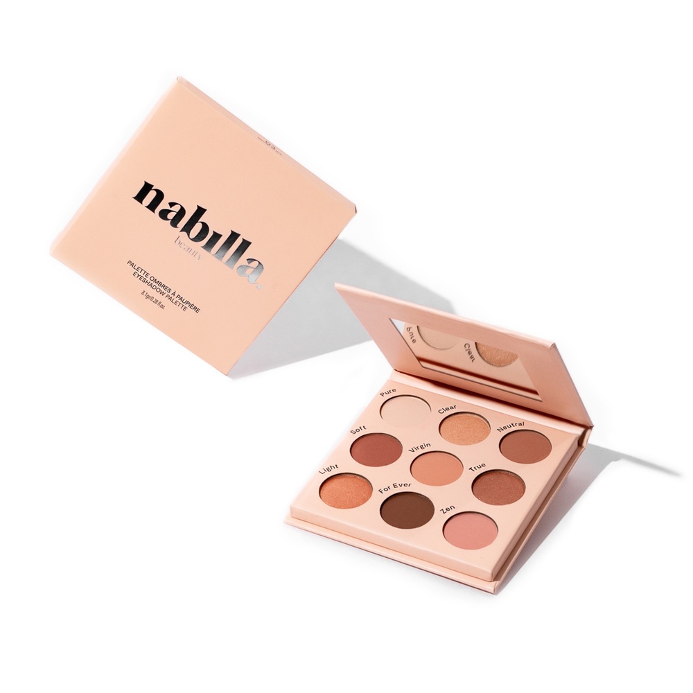 nabilla beauty Beige Nude 03 Palette fard à paupières 9 teintes