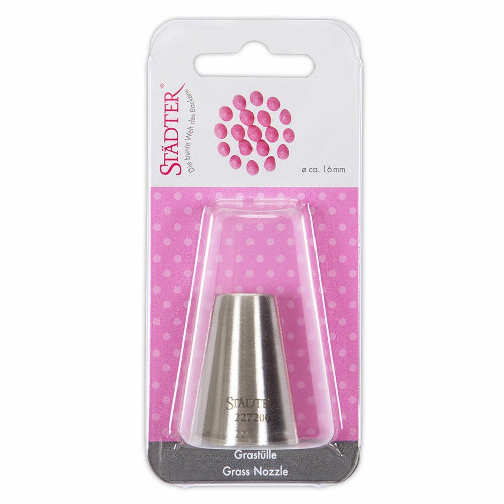 STÄDTER Spritzbeutel Fine Line Grastülle 19 x 1.5 mm