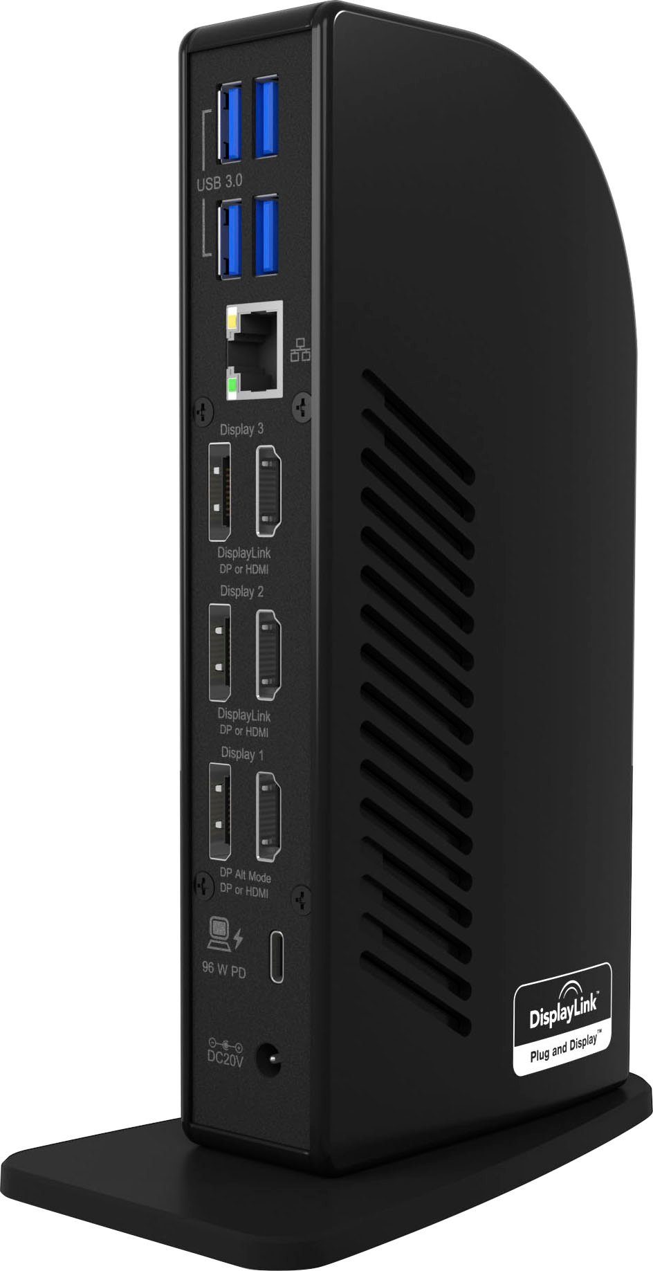 ICY BOX Laptop-Dockingstation ICY BOX USB Type-C DockingStation, mit dreifacher Videoausgabe