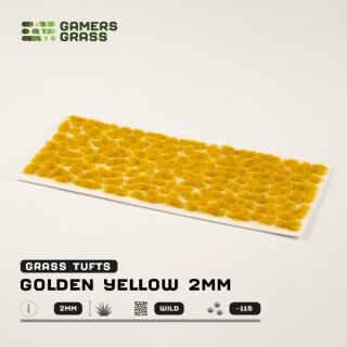 Static Grass Tufts - Golden Yellow 2mm