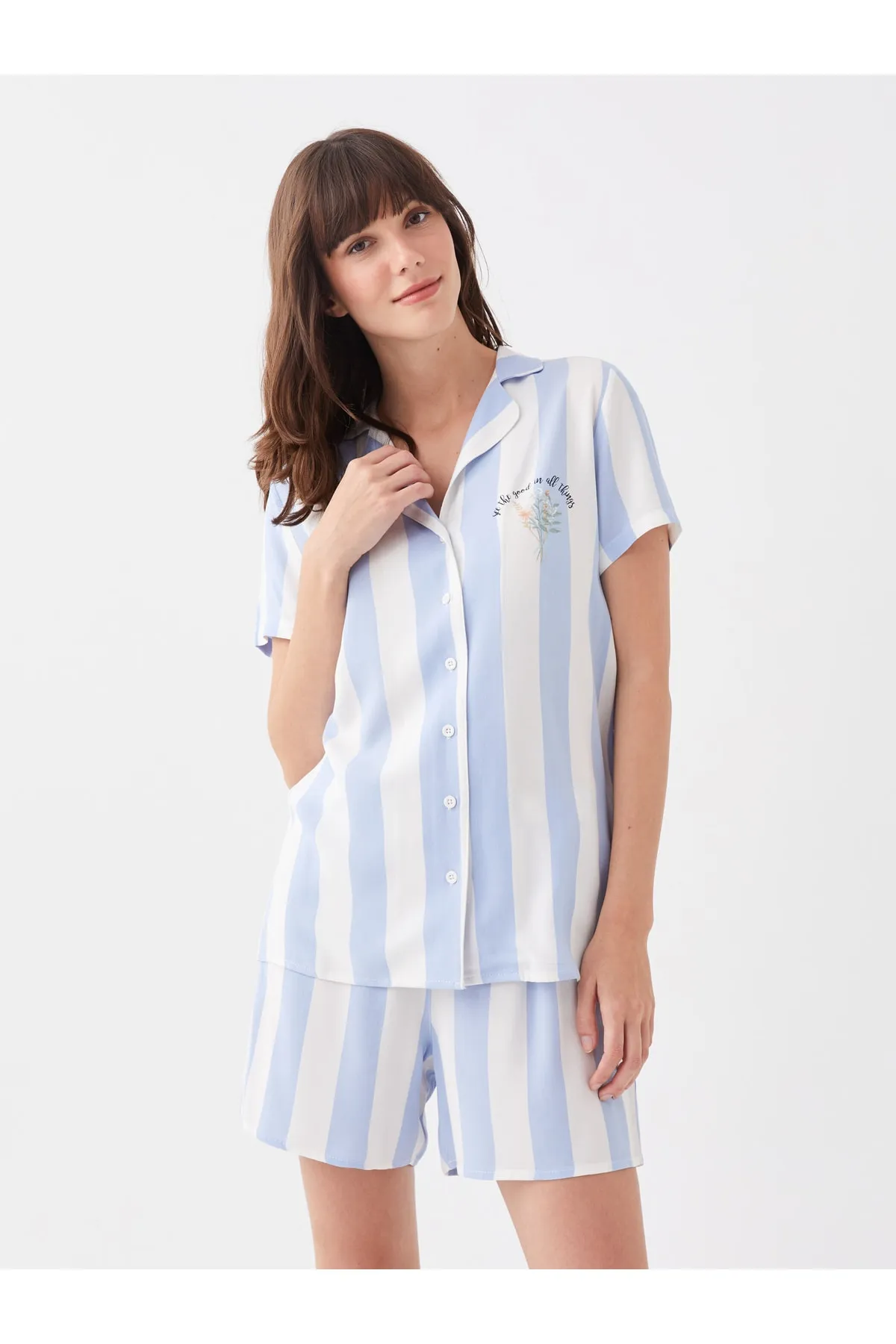 LC Waikiki  Pyjama set - Blau - Print