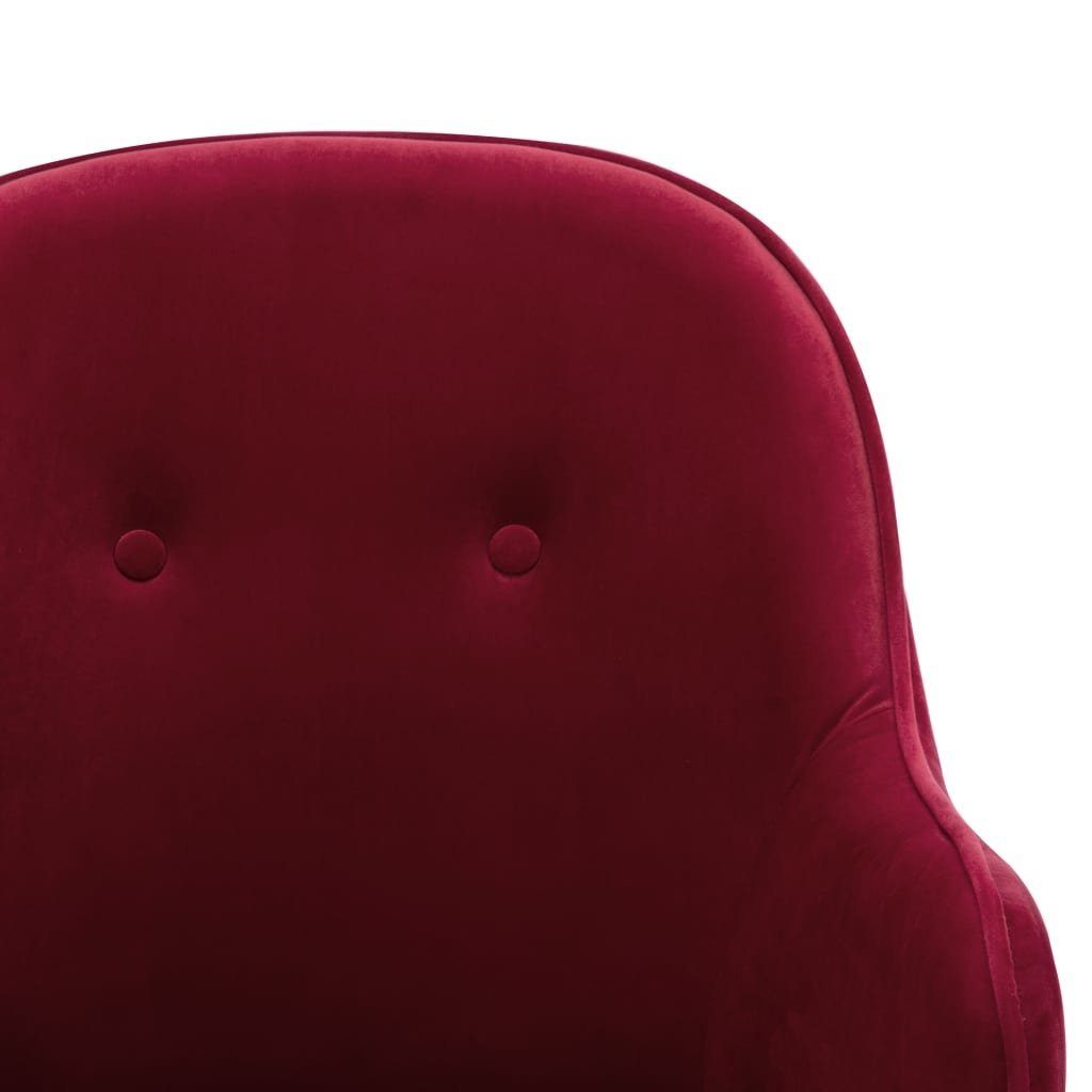 möbelando Schaukelstuhl Aletshausen (B/H/T: 60x84x74 cm), aus Samt in Weinrot