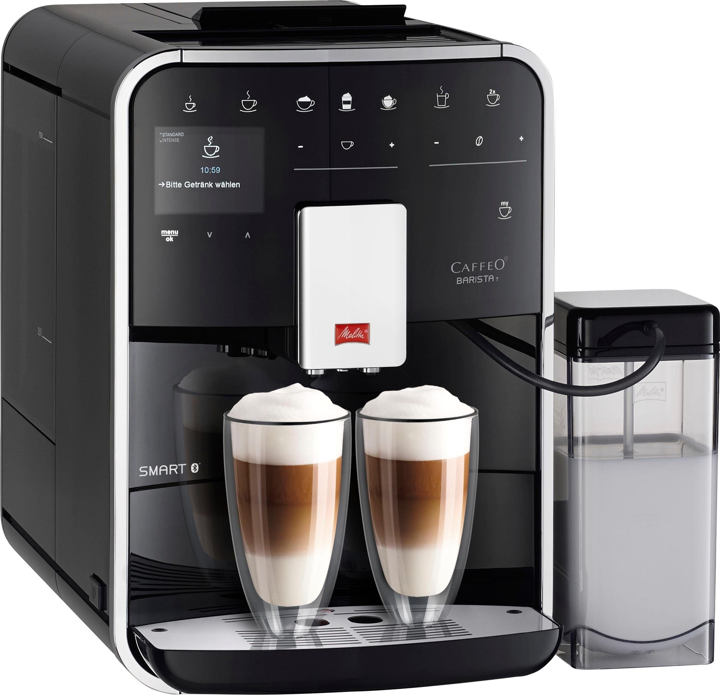 Melitta Kaffeevollautomat Barista T Smart® F 83/0-102, schwarz, 4 Benutzerprofile&18 Kaffeerezepte, nach italienischem Originalrezept