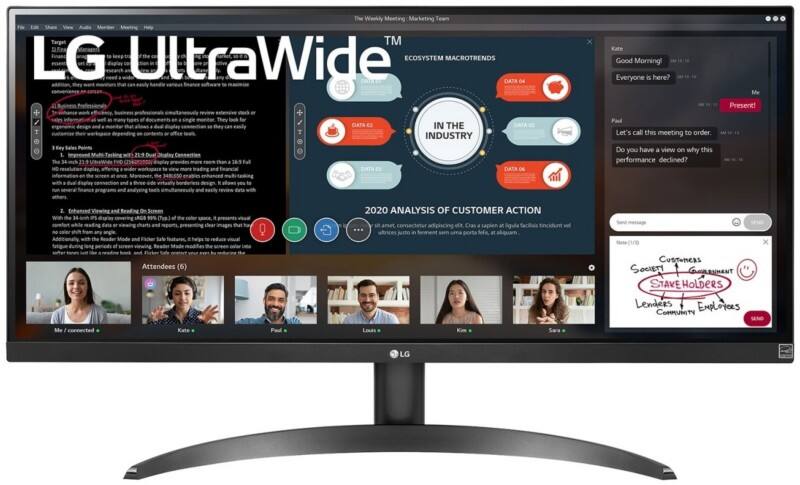 LG Monitor 29WP500-B Schwarz 73,6 cm (29