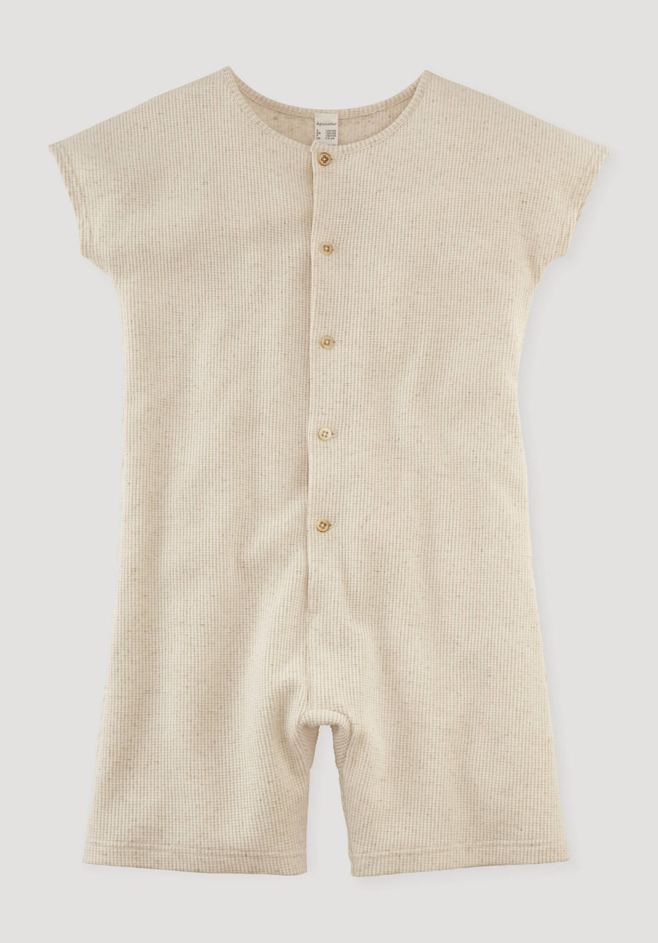 Jumpsuit aus Bio-Baumwolle mit Leinen