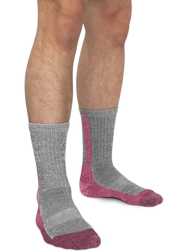 normani 2 Paar Merino Wander- und Arbeitssocken Nowra in Grau/Pink günstig kaufen