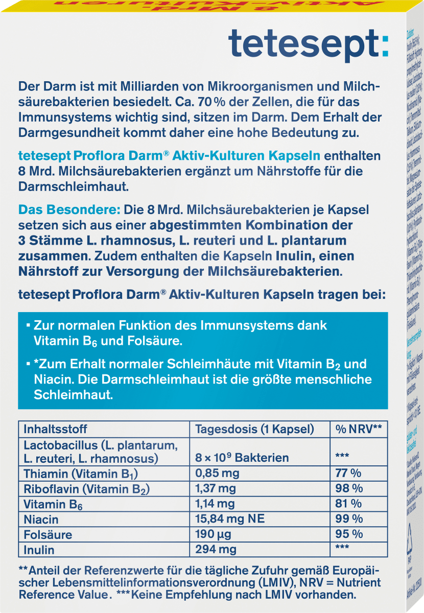 Proflora Darm Aktiv-Kulturen Kapseln 24 St, 12,8 g