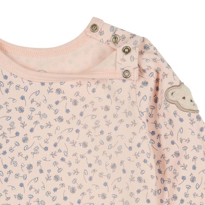 Body langarm, rosa für Mädchen