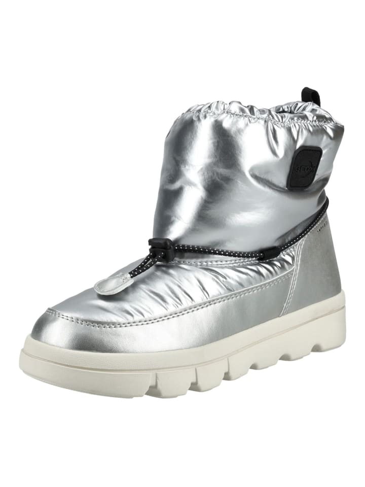 Geox Stiefelette in Silber/Schwarz günstig kaufen