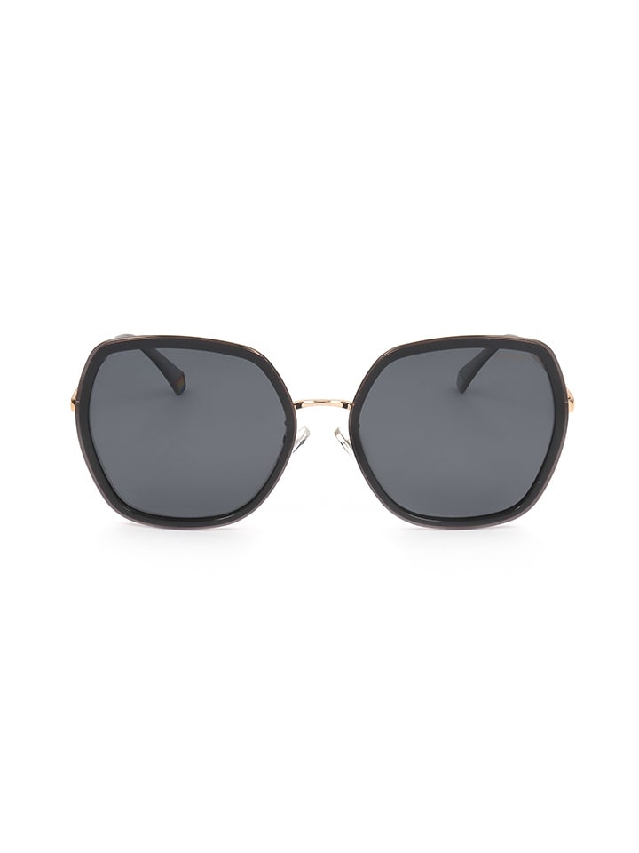 Polaroid Damen-Sonnenbrille in Schwarz/ Gold günstig kaufen 58