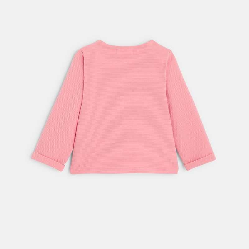 Cardigan jersey rose bébé fille