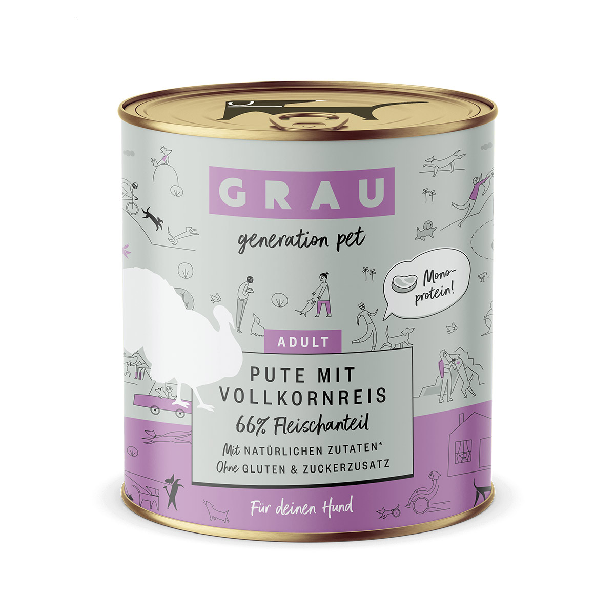 GRAU Hund Adult Pute mit Vollkornreis günstig kaufen bei ZooRoyal