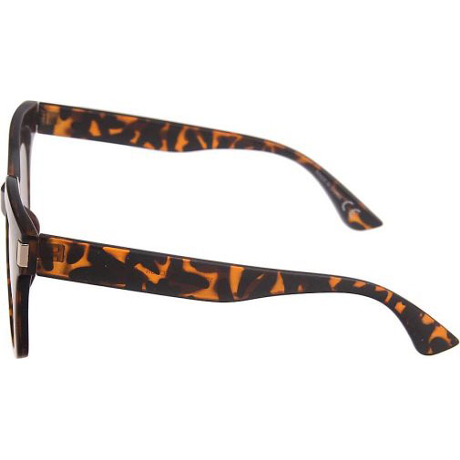 Leslii Sonnenbrille mit glänzender Schildplattoptik