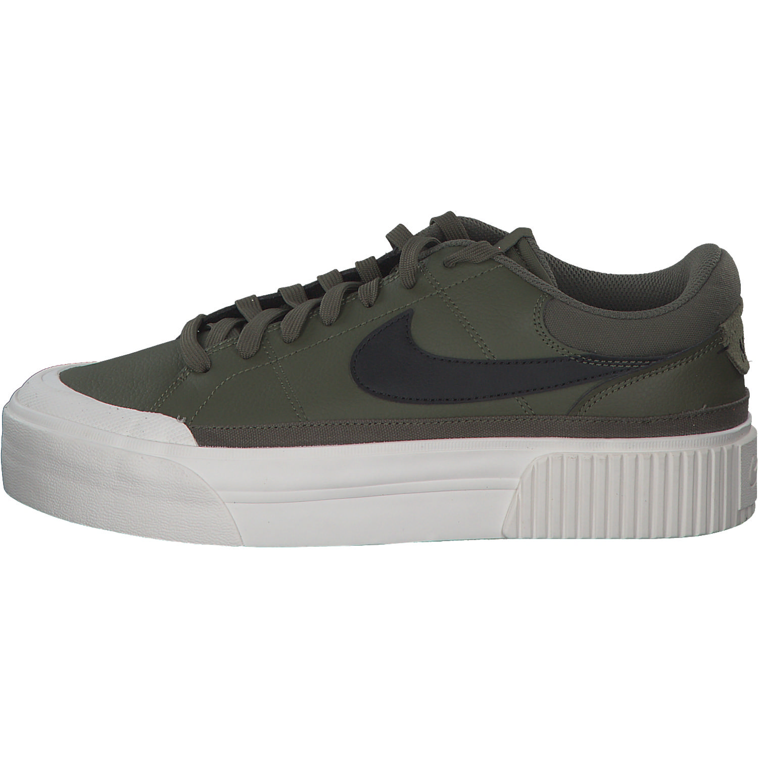 Nike Court Legacy Lift DM7590, Schnürschuhe, Damen, medium olive/black-sail-team o