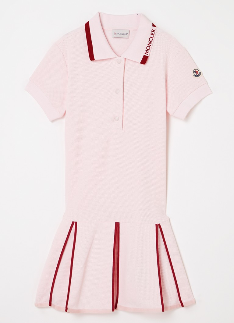 Rochie polo midi Moncler din bumbac piqué cu logo