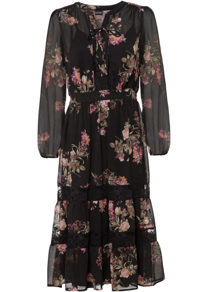 Bedrucktes Midikleid