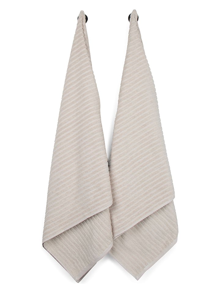 avance 2er-Set: Duschtücher in Beige - (L)140 x (B)70 cm günstig kaufen onesize
