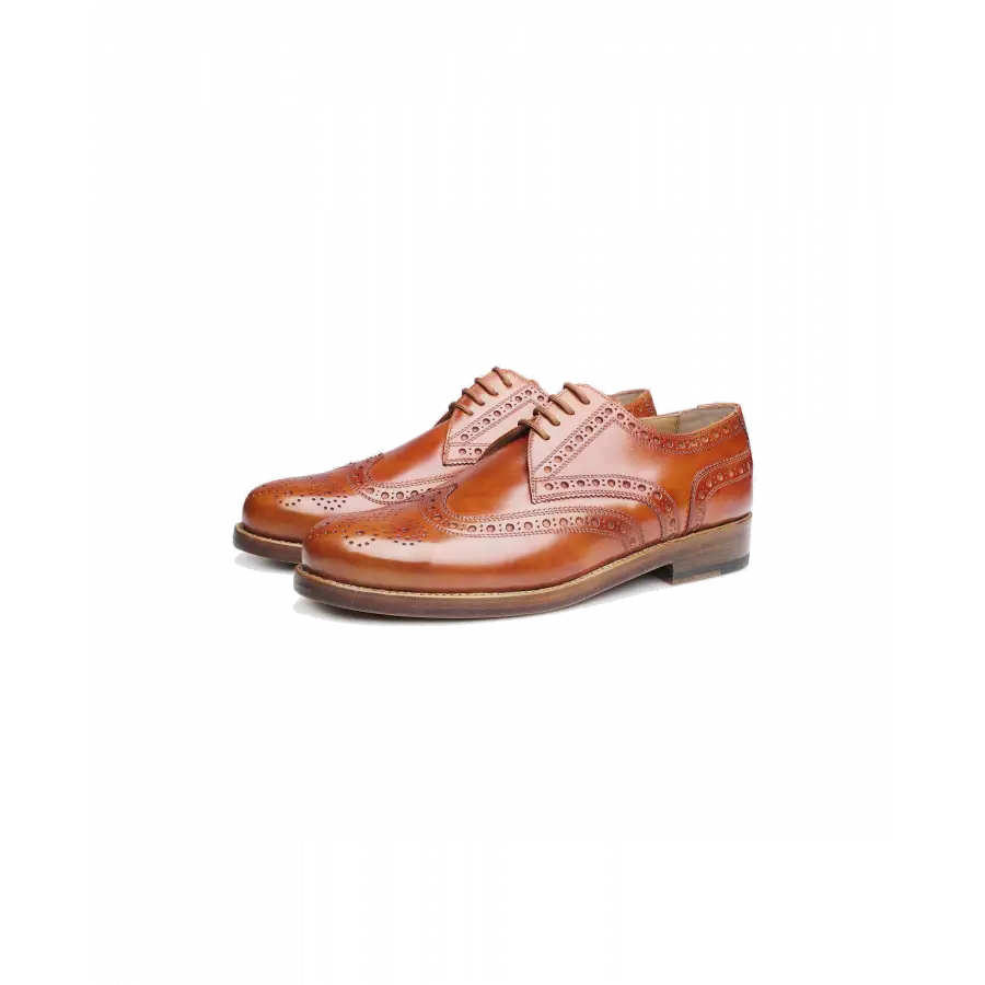 Heinrich Dinkelacker - Businessschuhe Derby ZÜRICH FULL-BROGUE AC Kalbsleder - beige