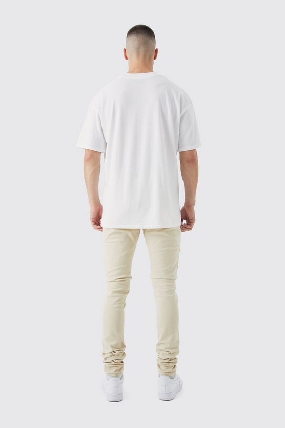 Tall Skinny Cargo-Hose mit Reißverschluss