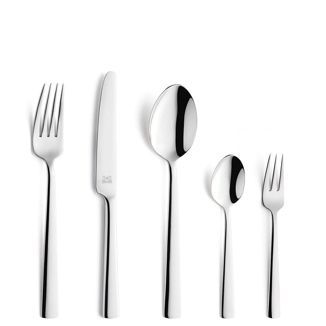Beckmann & Rommerskirchen Besteck-Set MANO, Edelstahl 18/10, mattiert, für 6 Personen, 30-tlg