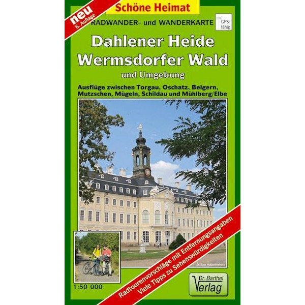 Radwander- und Wanderkarte Dahlener Heide, Wermsdorfer Wald und Umgebung 1 : 50 000 - Wanderkarte