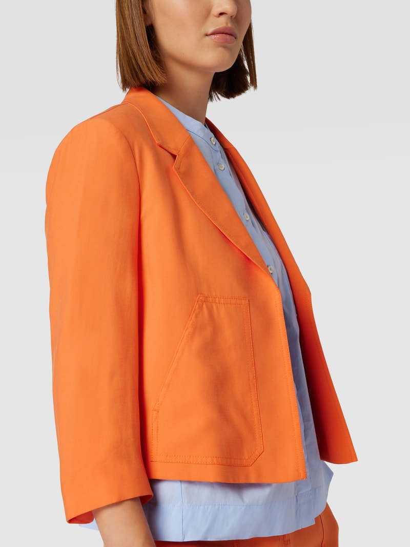 Blazer mit Reverskragen Modell 'juni' in dunkel orange