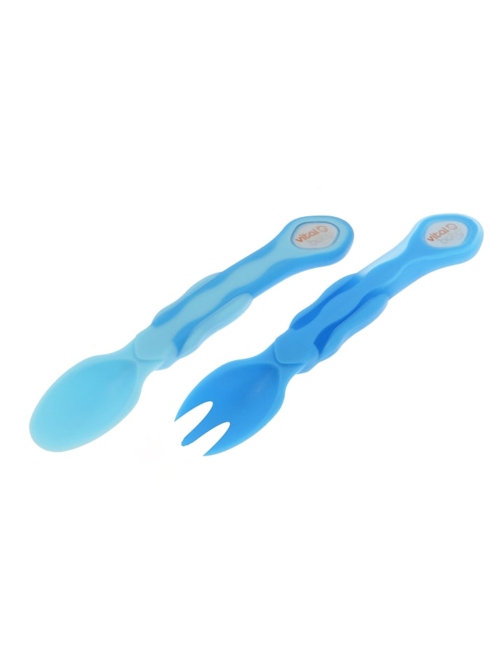 Vital Baby Gabel- und Löffelset, 2er-Set blau günstig kaufen onesize