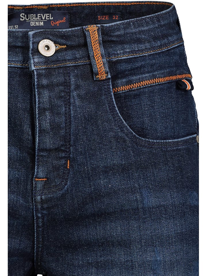 Sublevel Jeans-Bermudas in Dunkelblau günstig kaufen