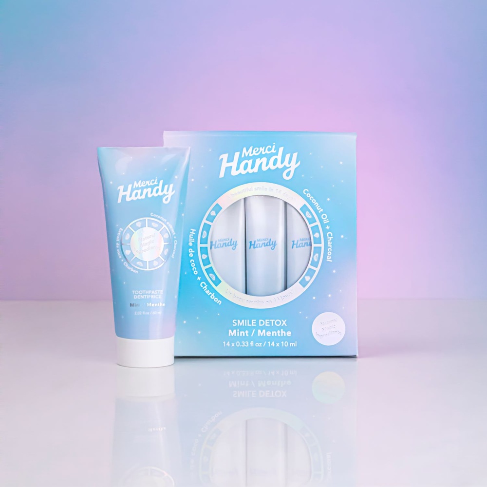 Merci Handy Kit Happy Smile Smile Detox - Dentifrice - Brosse à dent