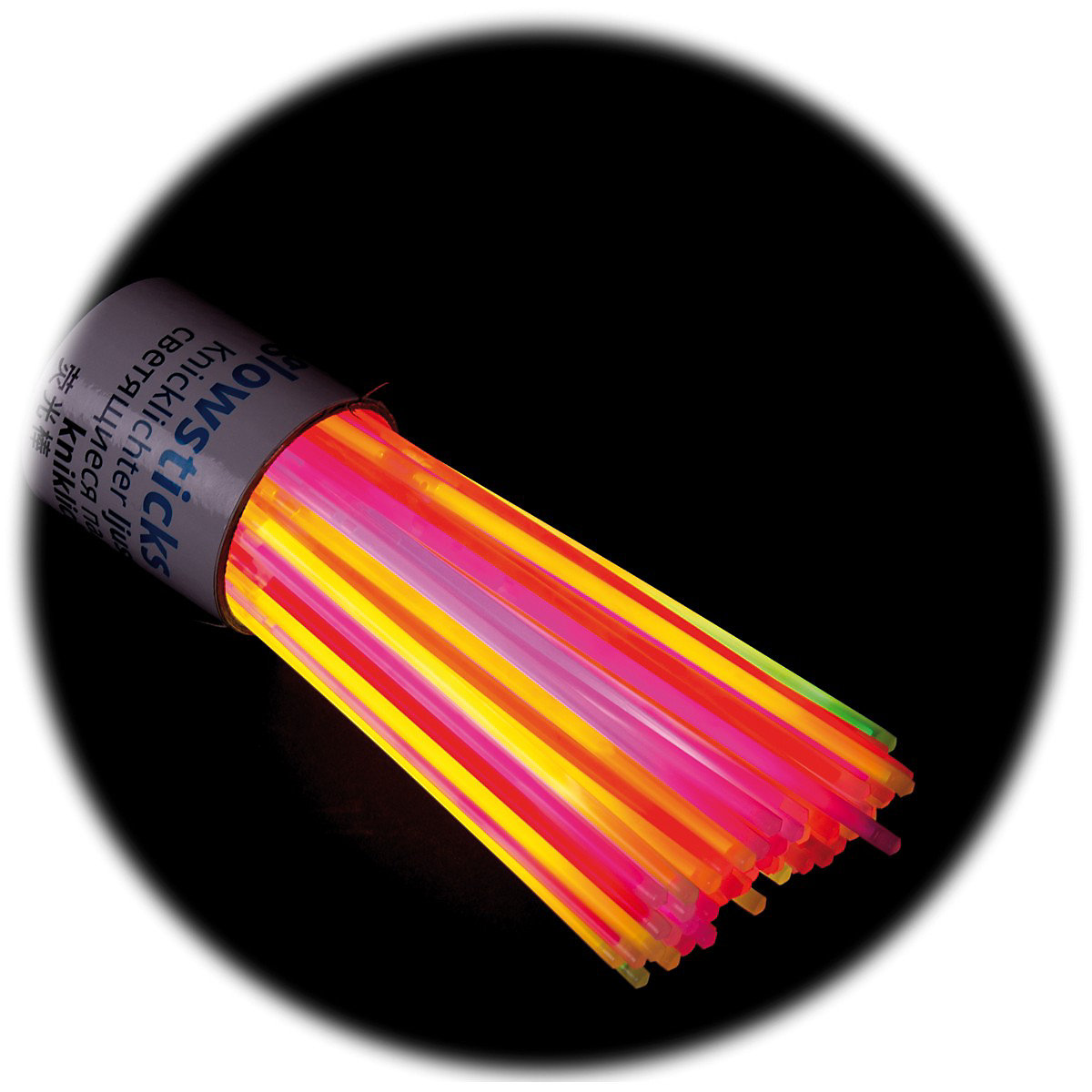 Knicklichter 100er Pack - mit Verbinder für Armreifen