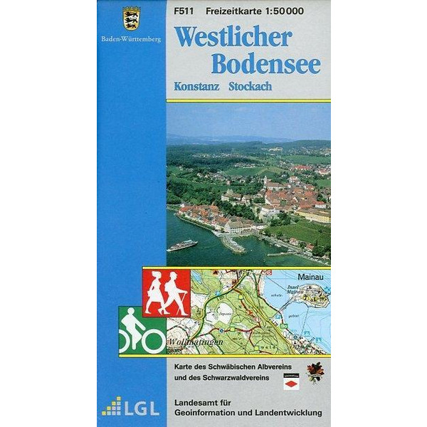LGL BW 50 000 Freizeit Westlicher Bodensee - Wanderkarte