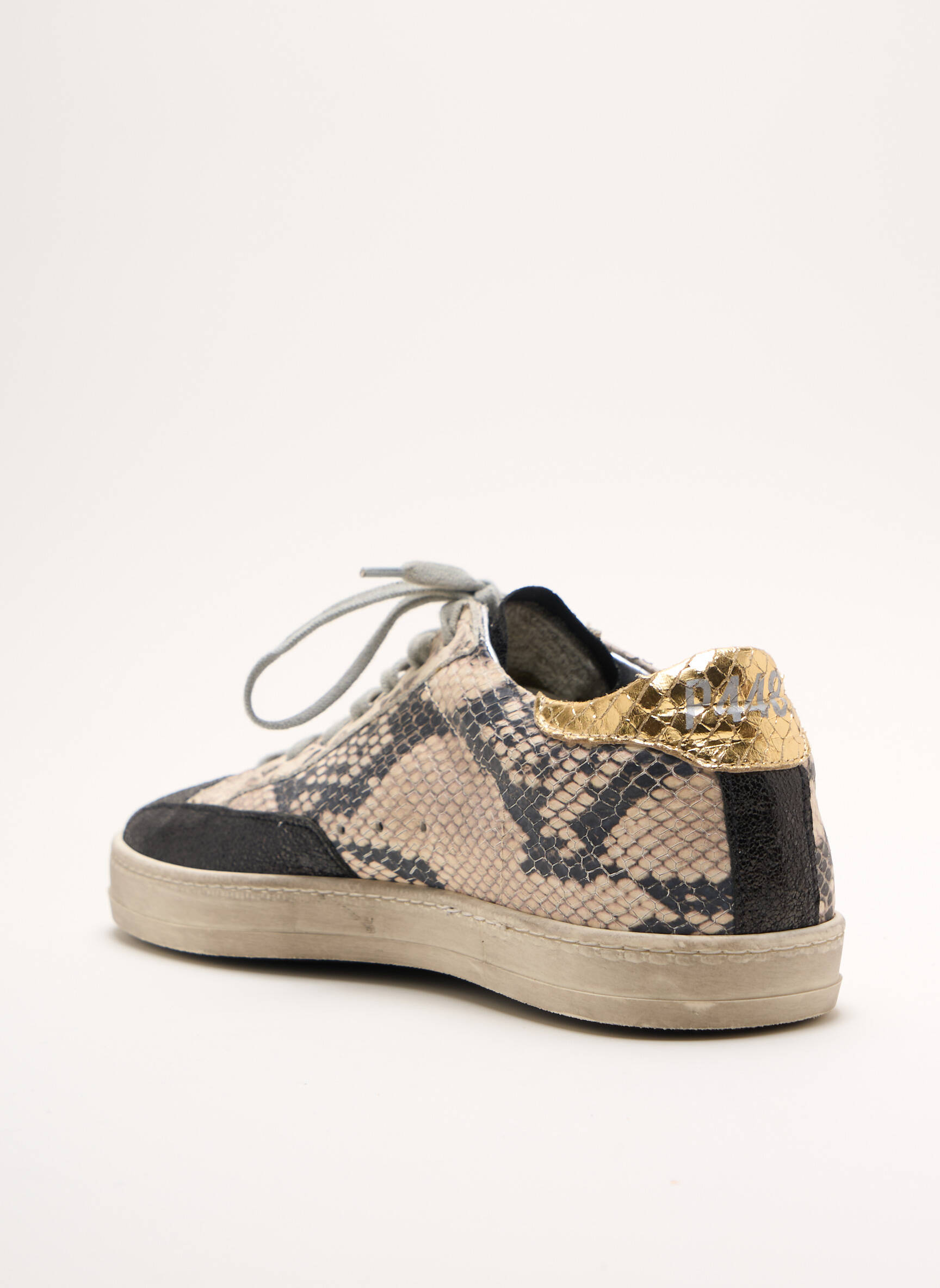 P448 Baskets Femme couleur beige