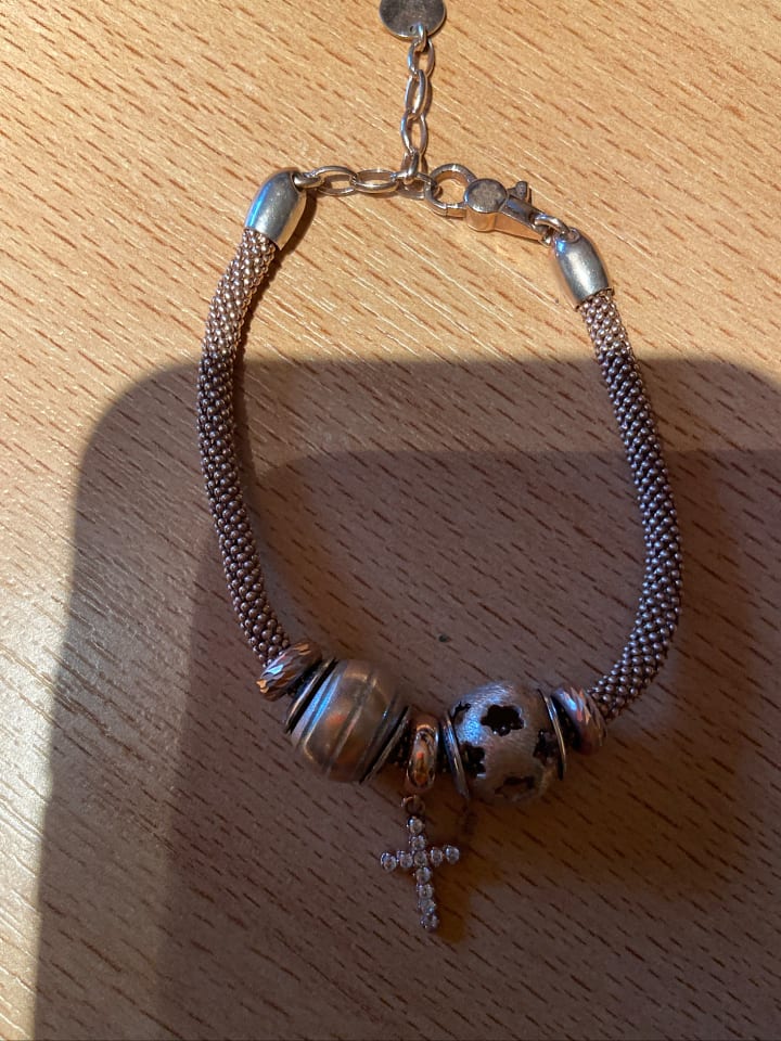 BYOU Beschicht. Silber-Armband mit 3 Beads günstig kaufen onesize