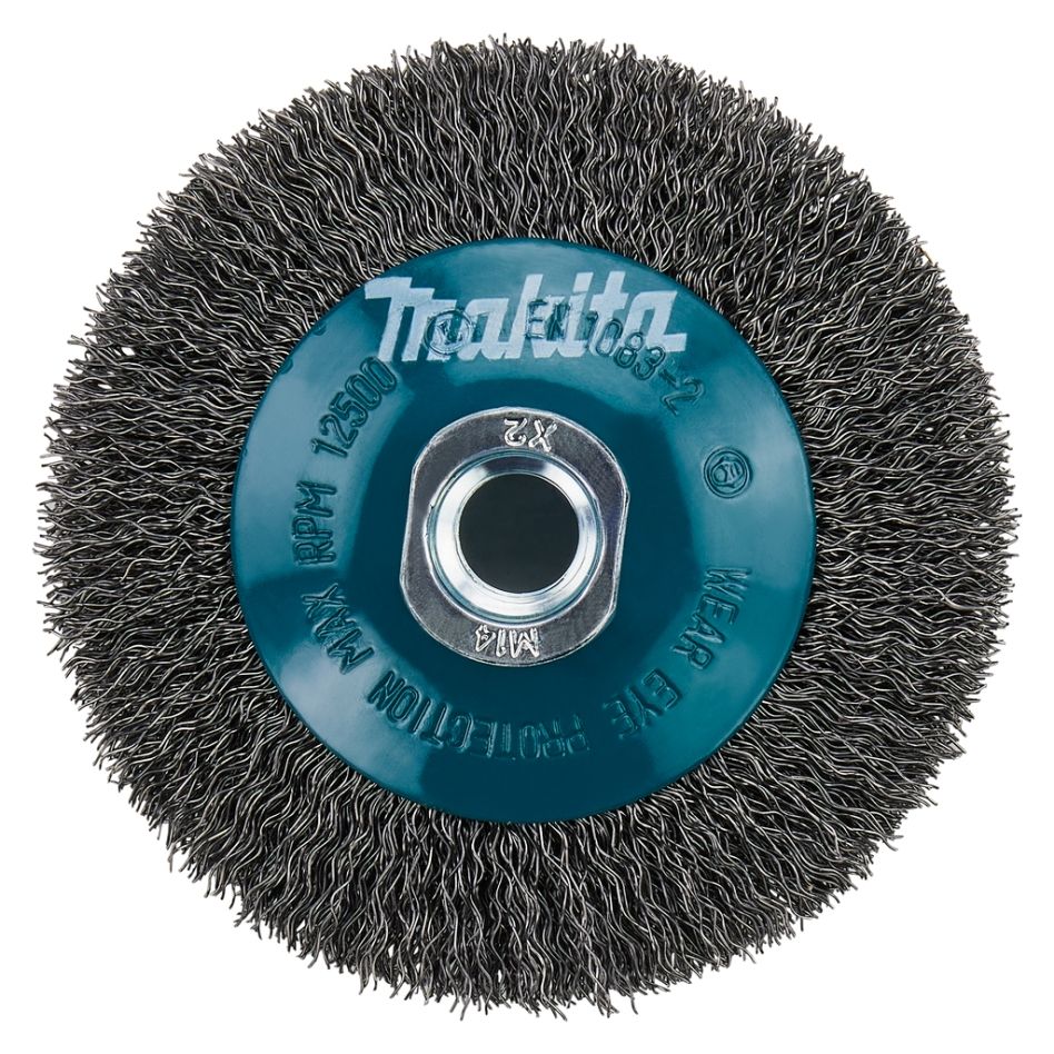 Makita Zubehör D-39827 Kegelbürste, gecrimpter Stahldraht, M14 x 100 mm