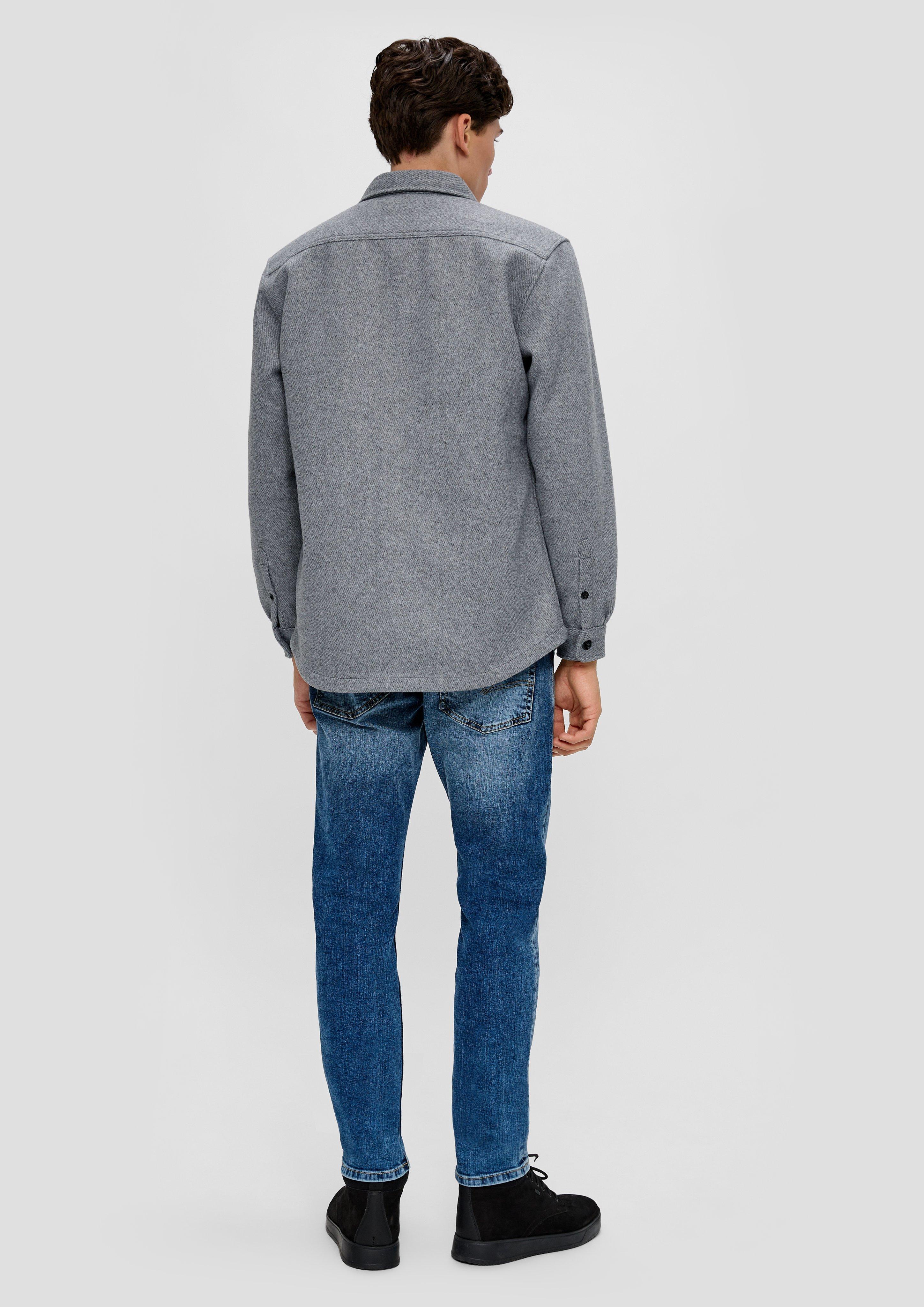 Overshirt in melierter Optik  2134667-97W0
