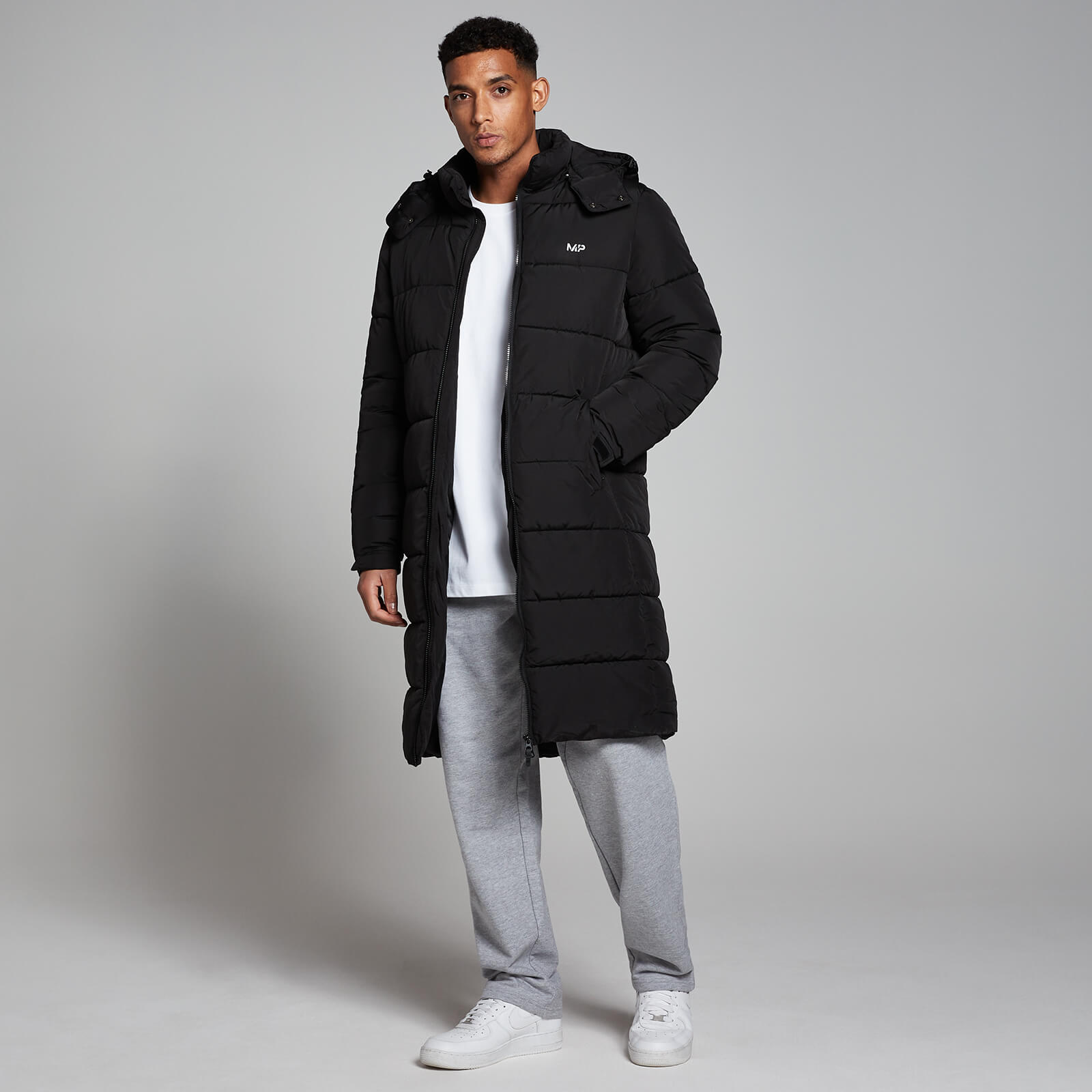 Doudoune longue MP pour hommes – Noir